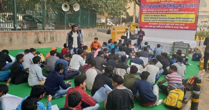 NIT students on protest