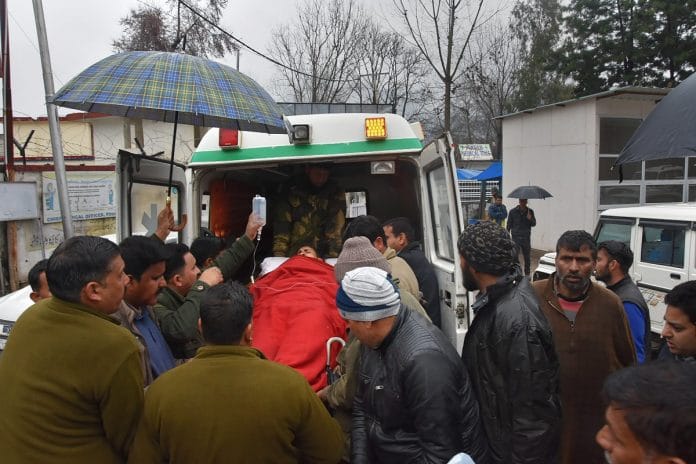 Mortar shells fired by Pakistan