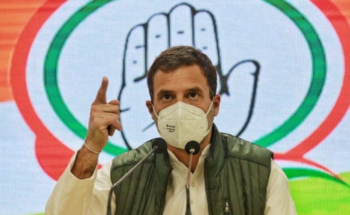 राहुल गांधी की फाइल फोटो | मनीषा मोंडल, दिप्रिंट.