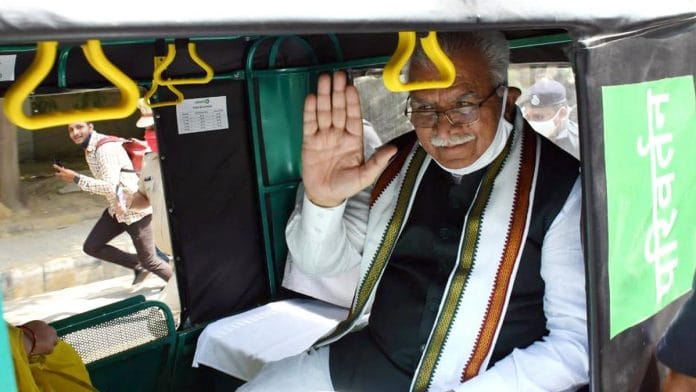 हरियाणा के मुख्यमंत्री मनोहर लाल खट्टर की फाइल इमेज | फोटो: एएनआई