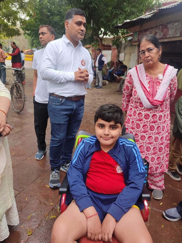 गुरुग्राम से आए 8-वर्षीय तनव | फोटो- फाल्गुनी शर्मा, देबदत्ता चक्रबर्ती/दिप्रिंट