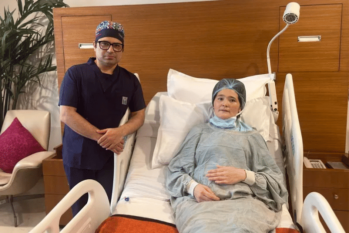 सर्जरी के आठ दिन बाद अल्टीनाई टेंटिमिशोवा को अस्पताल से छुट्टी दे दी गई | फोटो: स्पेशल अरेंजमेंट