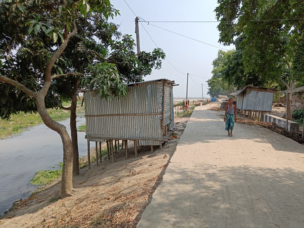 बायसी बाज़ार की वह जगह जहां पिछले साल शाहबाज़ आलम और मुनाज़िर की हत्या की गई | कृष्ण मुरारी/दिप्रिंट