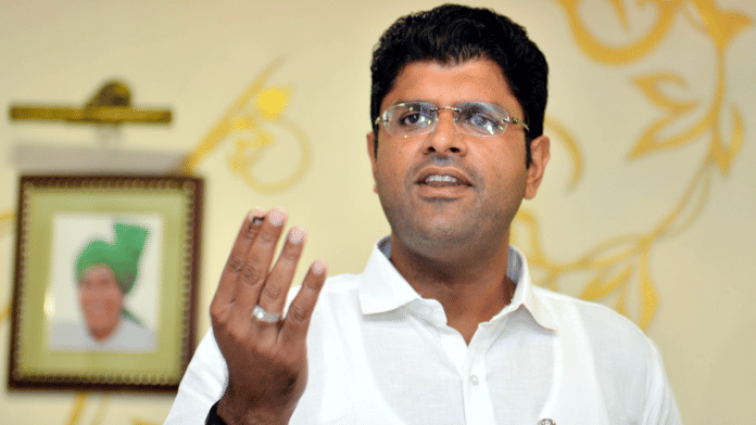 हरियाणा के पूर्व उप मुख्यमंत्री और जेजेपी नेता दुष्यंत चौटाला | फाइल फोटो: ANI