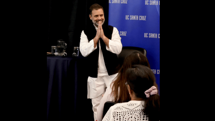 राहुल गांधी ने अमेरिका के सैन फ्रांसिस्को में भारतीयों को संबोधित किया/ @INCIndia