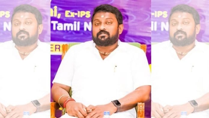 भाजपा की तमिलनाडु इकाई के सचिव एस.जी. सूर्या की फाइल फोटो | ट्विटर/@SuryahSG