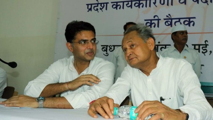 राजस्थान के डिप्टी सीएम सचिन पायलट और सीएम अशोक गहलोत | फोटो: एएनआई