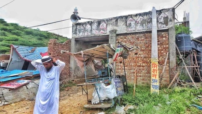 नूंह हिंसा के बाद की एक तस्वीर | प्रवीण जैन/दिप्रिंट
