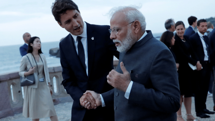 कनाडा के प्रधानमंत्री जस्टिन ट्रूडो और भारत के प्रधानमंत्री नरेंद्र मोदी | एएनआई