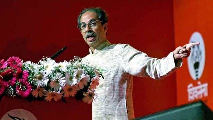 वर्ली, मुंबई में एक सभा को संबोधित करते हुए शिवसेना (उद्धव बालासाहेब ठाकरे) प्रमुख उद्धव ठाकरे की फाइल फोटो | एएनआई