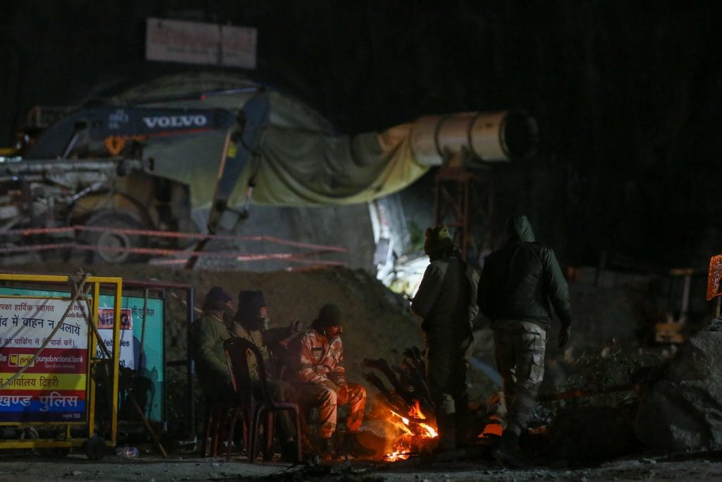 Security personnel deployed at entrance of tunnel | Suraj Singh Bisht | ThePrint
