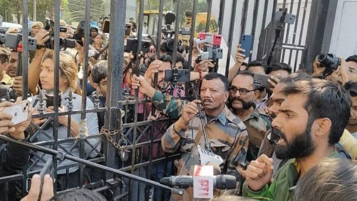 जामिया मिलिया इस्लामिया के स्टूडेंट्स ने मंगलवार को सीएए के कार्यान्वयन के खिलाफ एक प्रेस कॉन्फ्रेंस की | फोटो: स्पेशल अरेंजमेंट