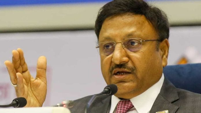 मुख्य निर्वाचन आयुक्त राजीव कुमार | फोटो: सूरज सिंह बिष्ट/दिप्रिंट