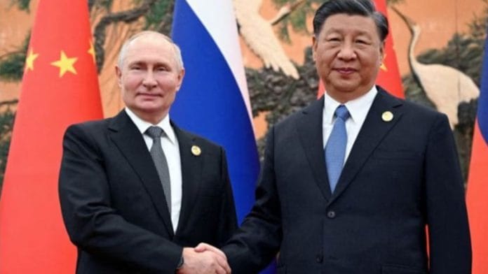 xi Jinping and Vladimir Putin