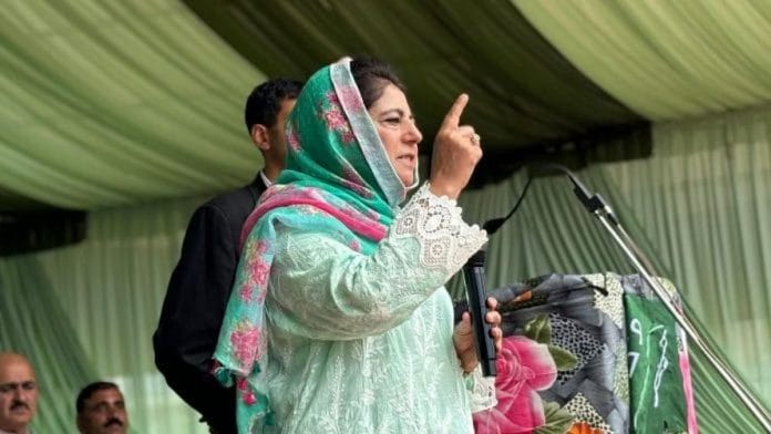 पीडीपी नेता महबूबा मुफ्ती | फोटो: एक्स/@MehboobaMufti