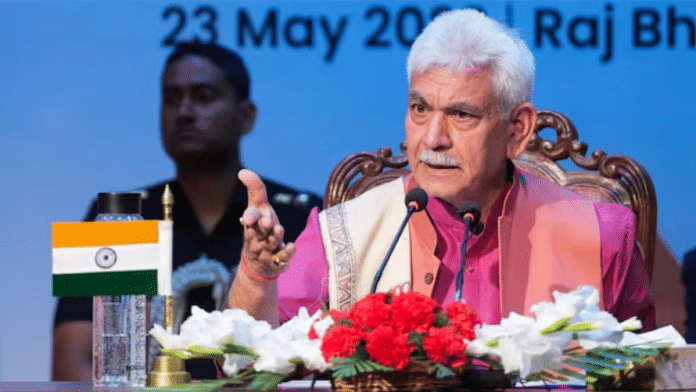 जम्मू कश्मीर के उपराज्यपाल मनोज सिन्हा की फाइल फोटो | पीटीआई