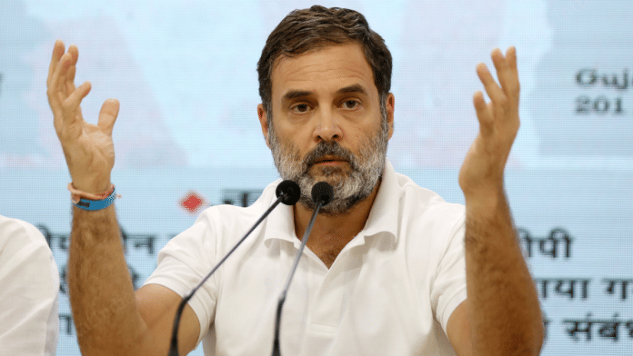 लोकसभा में विपक्ष के नेता और कांग्रेस नेता राहुल गांधी | फोटो: दिप्रिंट