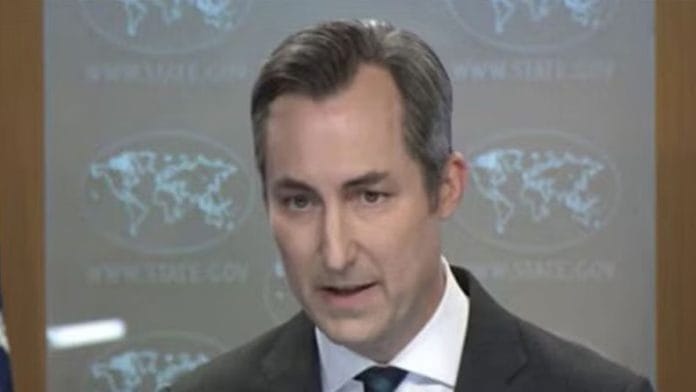 अमेरिकी विदेश मंत्रालय के प्रवक्ता मैथ्यू मिलर की फाइल फोटो