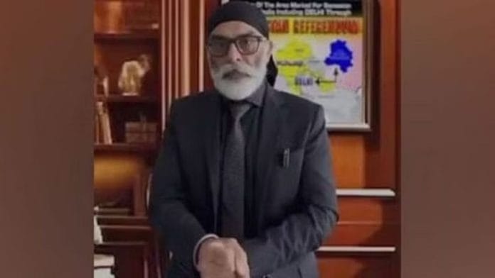 घोषित आतंकवादी गुरपतवंत सिंह पन्नुन की फाइल फोटो | एएनआई