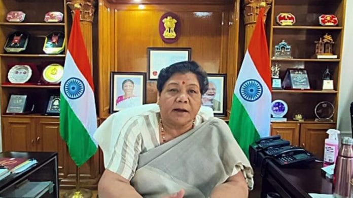 मणिपुर की पूर्व-राज्यपाल अनुसुइया उइके की फाइल फोटो | एएनआई