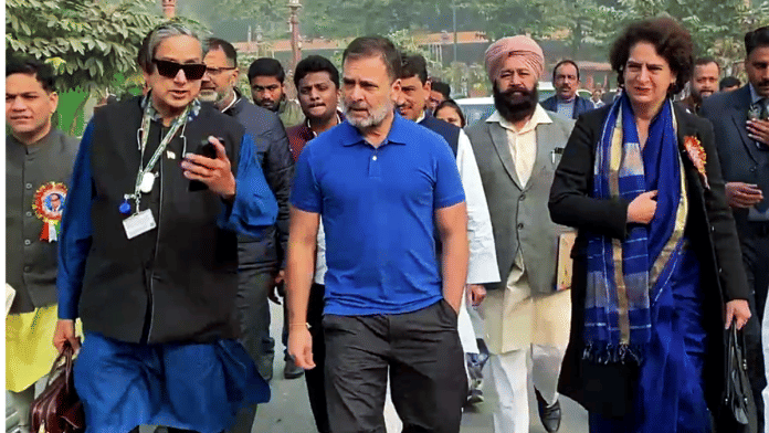 Rahul Gandhi and Shashi Tharoor