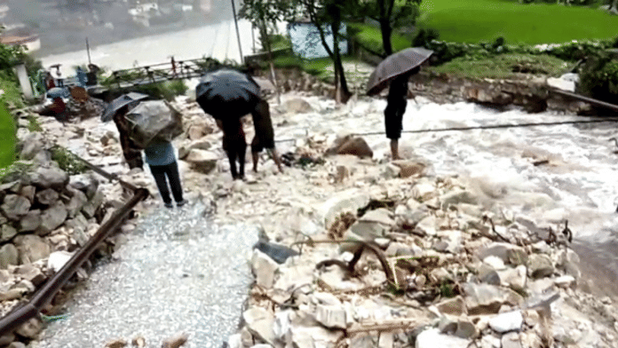 UTTARKASHI CLOUDBURST REPRESENTATIONAL IMAGE.