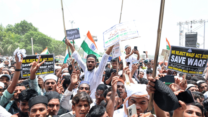 People protest against WAQF (Amendment) Act 2025